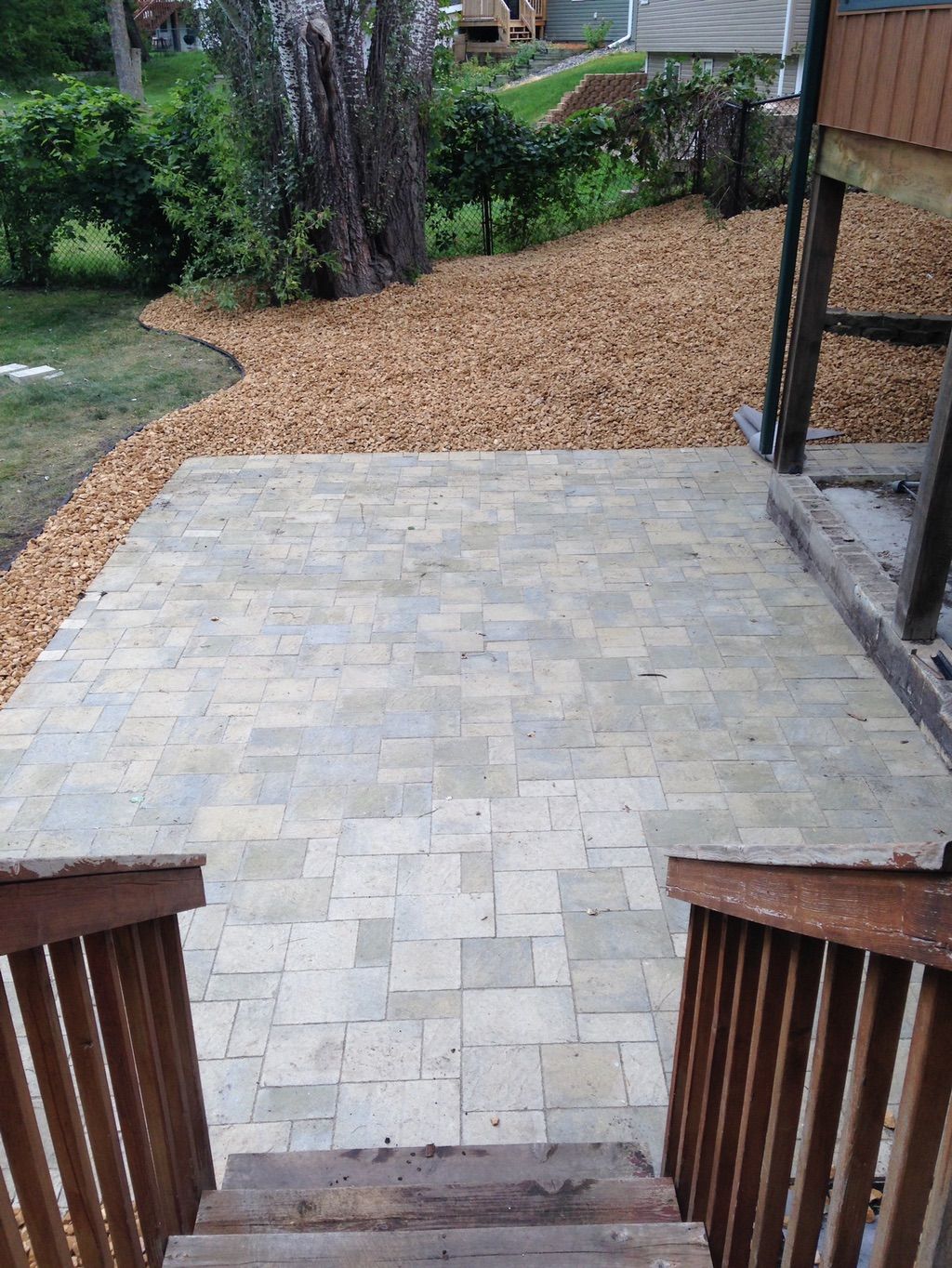 Willow Creek slate stone patio 