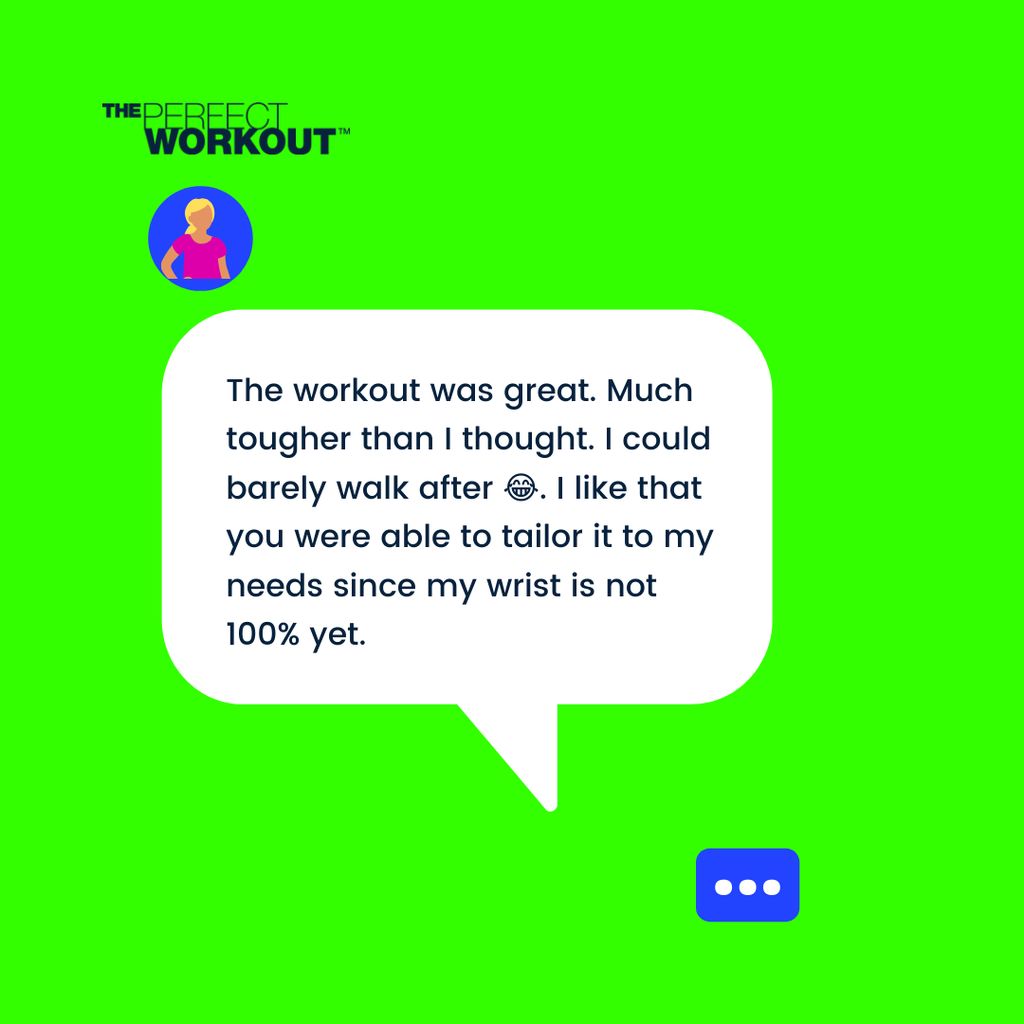 Our client was able to exercise safely with their 