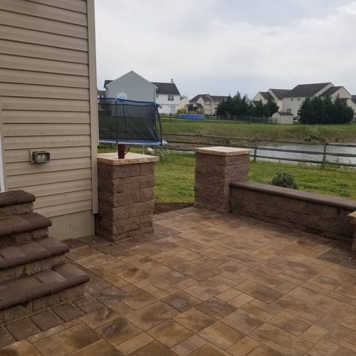 Carlos and his team installed a paver patio for us