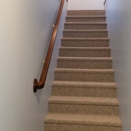 Completed custom handrail 