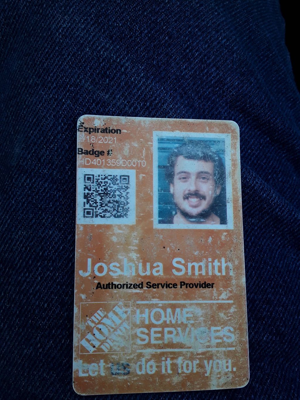 Home Depot badge for authorized service provider f