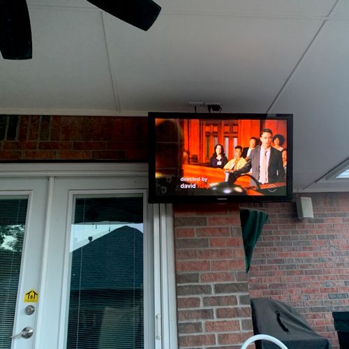 Chris did a fantastic job on my outside tv install