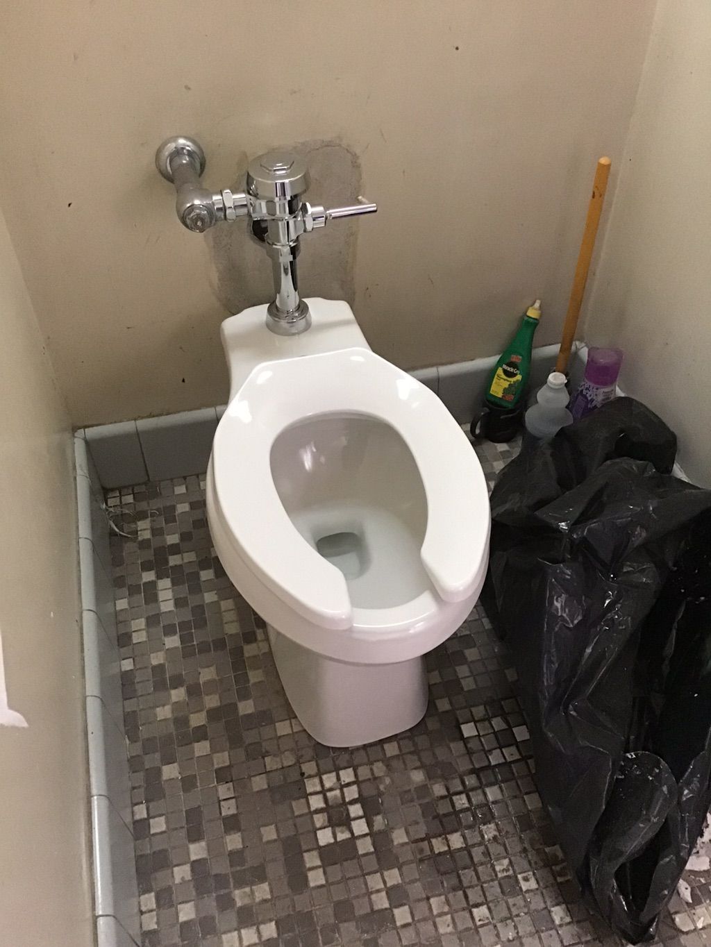 Replaced toilet and Sloan valve 