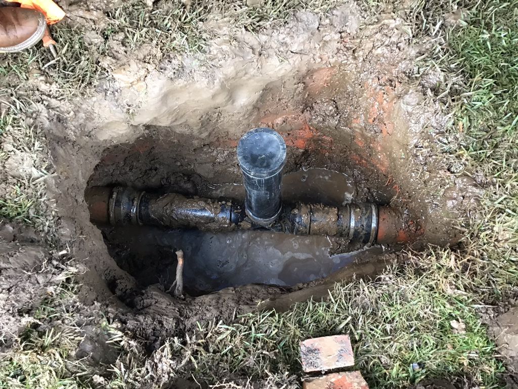 Installed 4” abs clean out