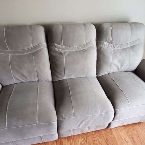 Thanks AMJ Cleaning, my sofa and love seat looks a