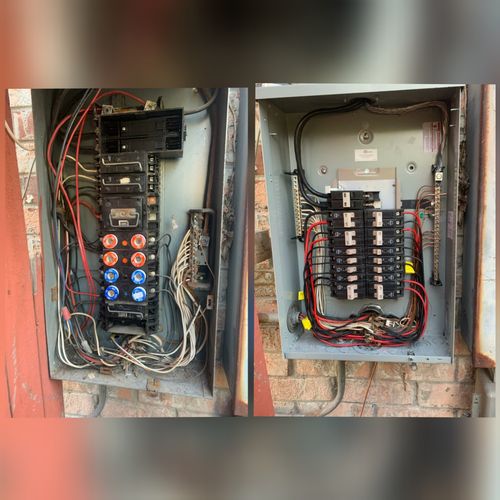Panel upgrade from old fuse panel. 