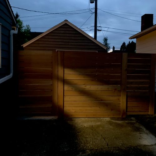 Guri did a wonderful job with our fence! We had a 