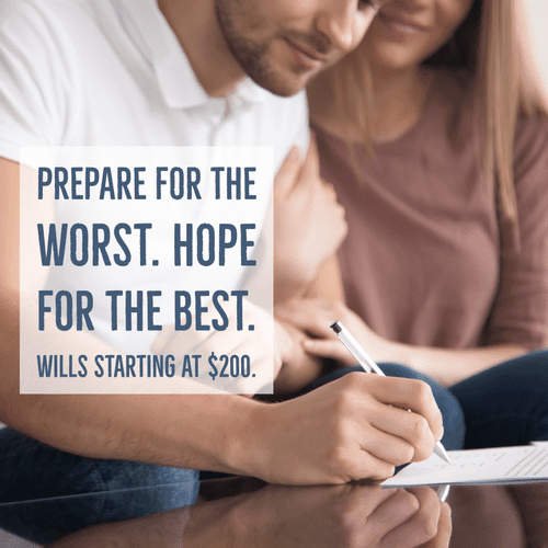 Simple Wills starting at $100