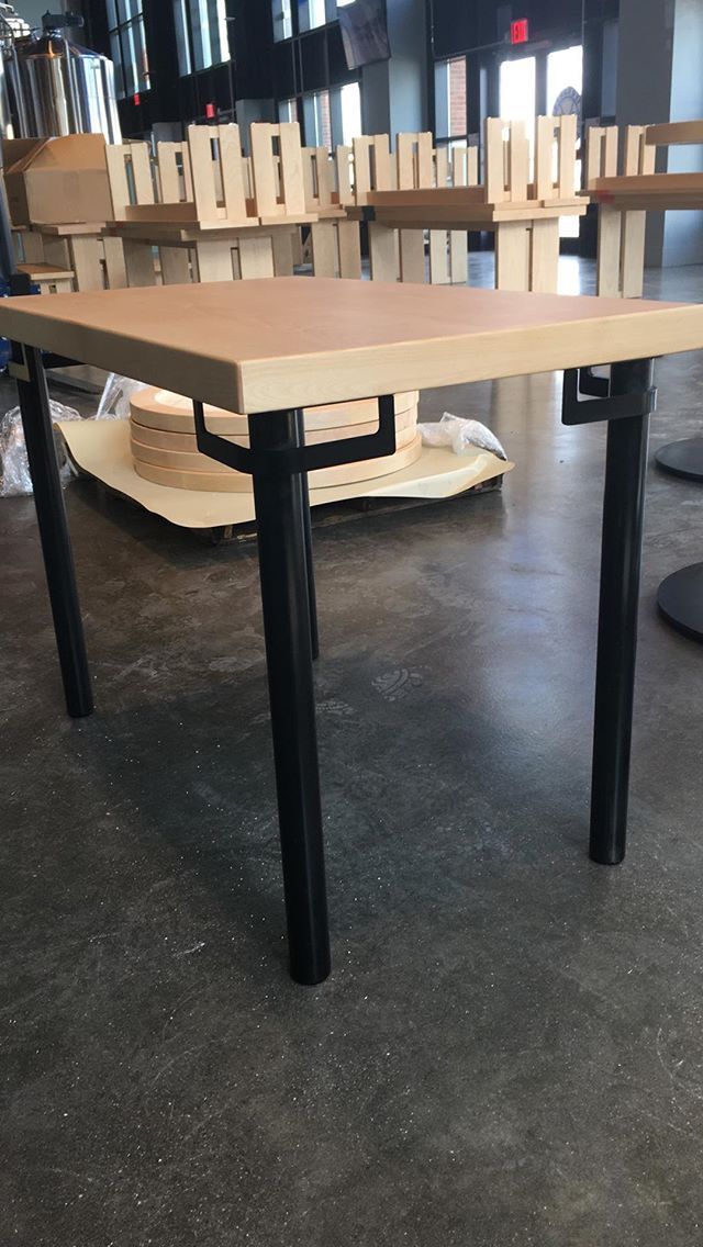 custom steel table