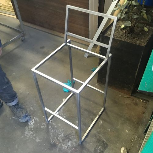custom steel chair base