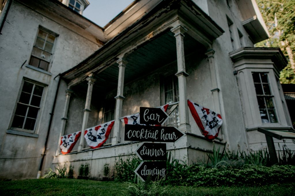 Commissioned Hand Painted Wedding Signage