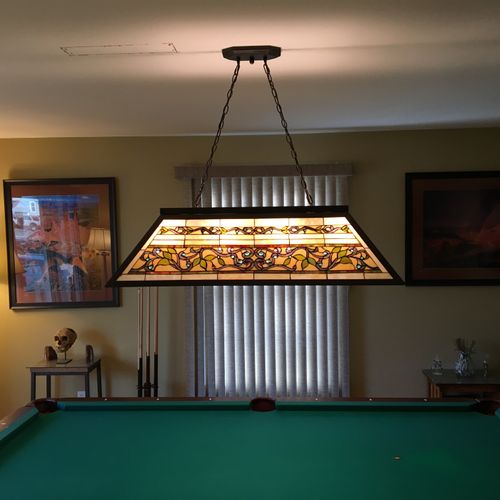 New pool table light