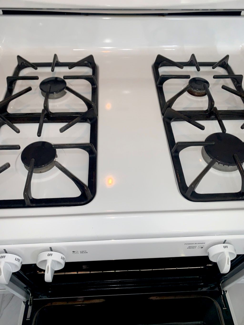 Stovetop after deep clean