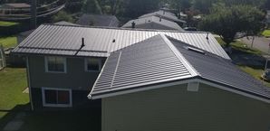 Metal roof installation