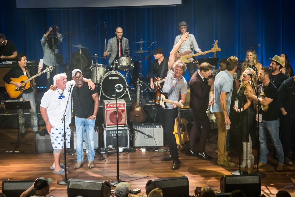 At the Ryman singing with Darius Rucker, Charles K