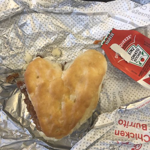 A heart biscuit!