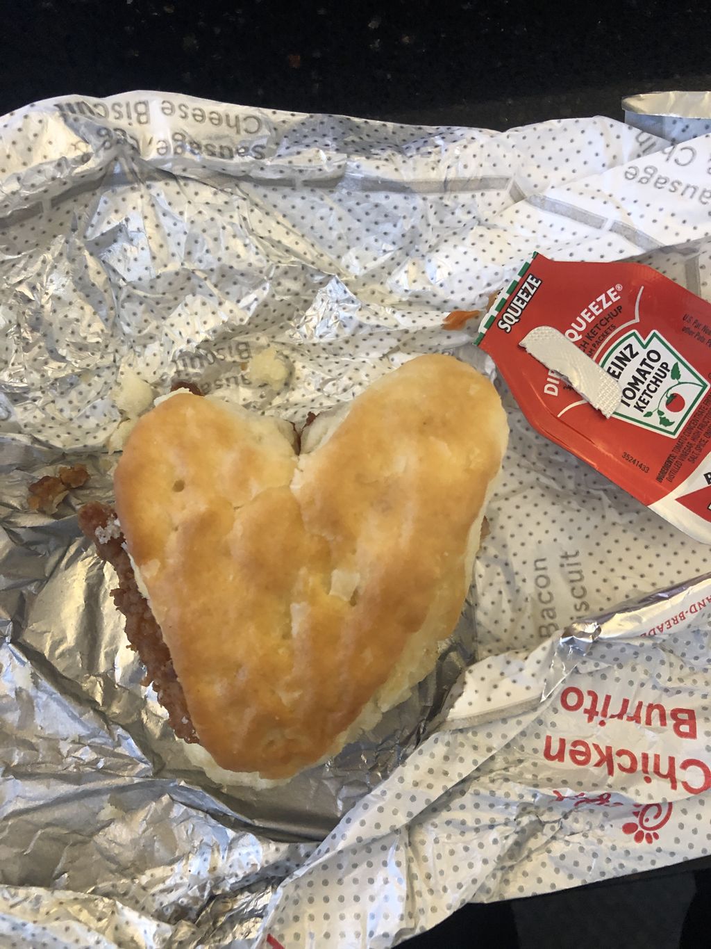 A heart biscuit!