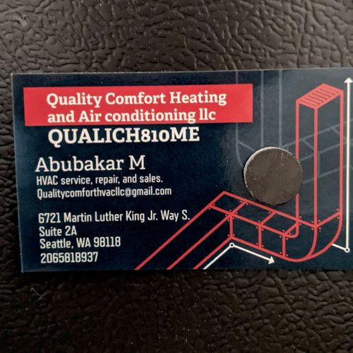 Quality Comfort Heating And Air Conditioning Llc | Seattle, WA