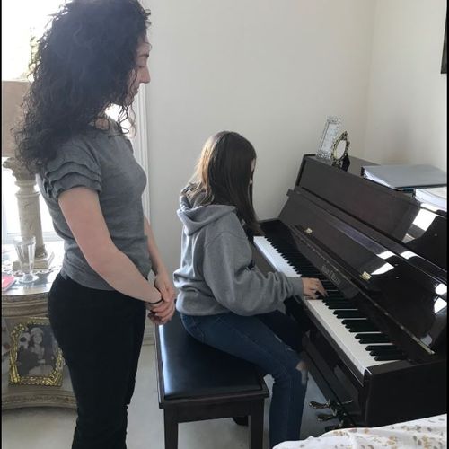 Piano lesson!