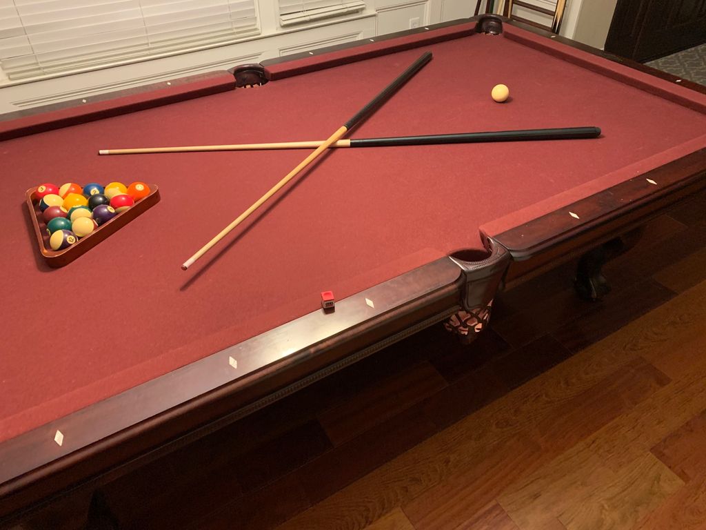 Rodney really knows his pool tables! Disassembled,