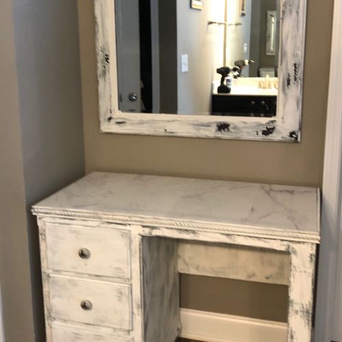 Brian did a fantastic job on my vanity. He really 