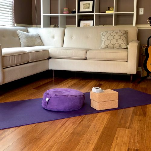 I help you set up your in-home yoga “studio” to gi