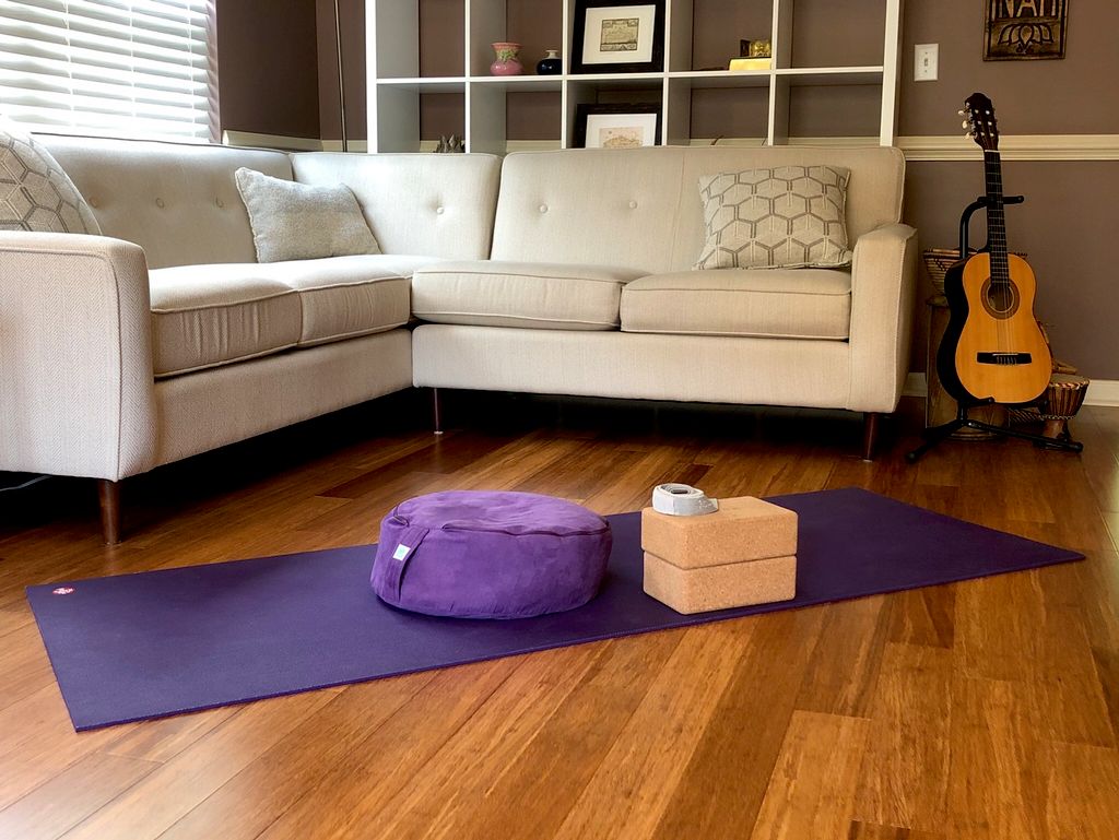 I help you set up your in-home yoga “studio” to gi