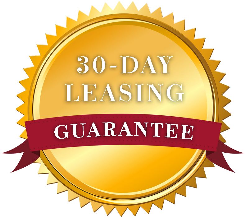 We lease your house in 30 days or less