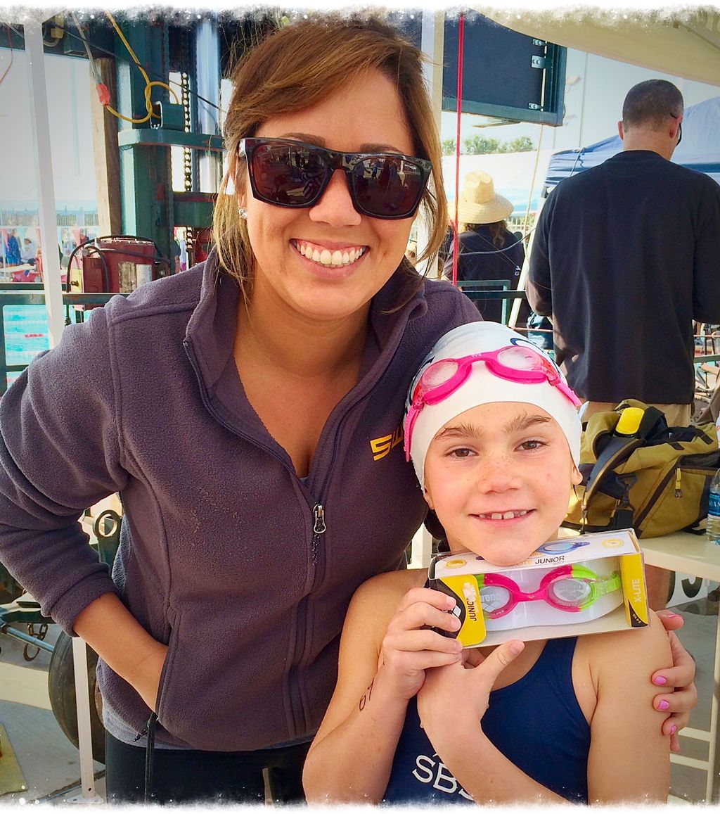 She won her age group at Junior Olympics!