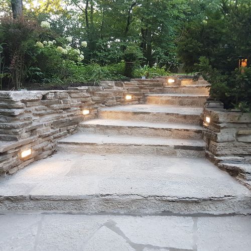 Stone stairs project - after complete rebuild