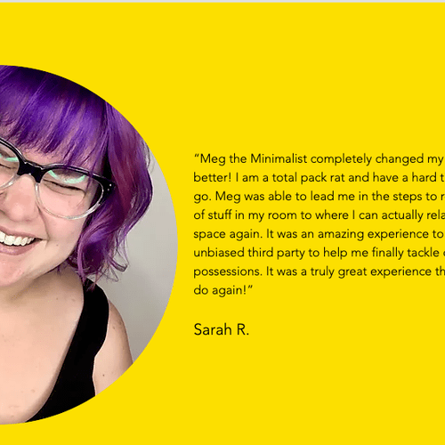 Take a look at Sarah's Testimonial, captured from 