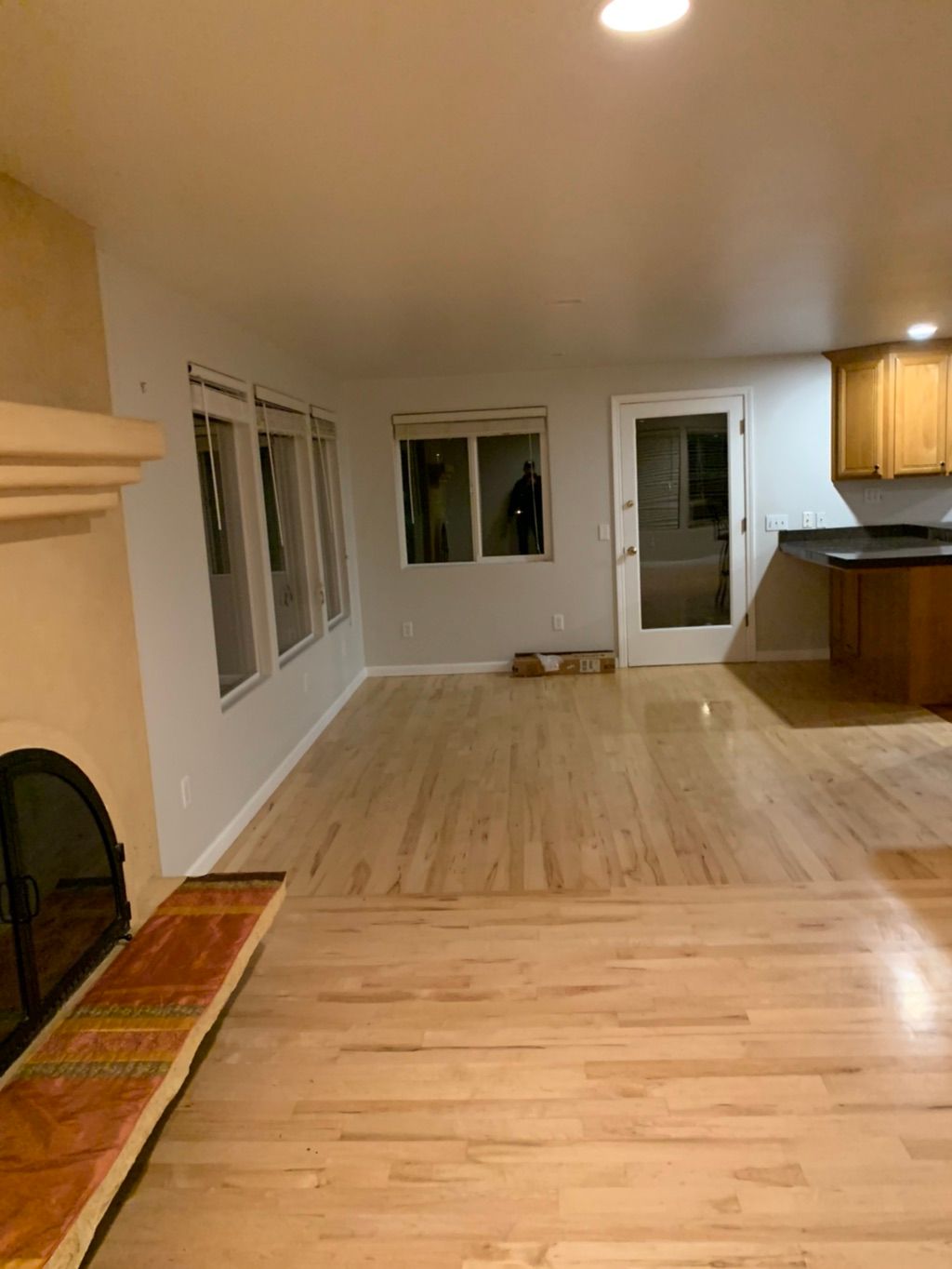 Heavy texture walls and popcorn ceiling removed, s