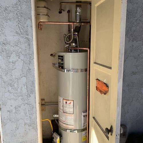 40 gal water heater replacement with expansion tan