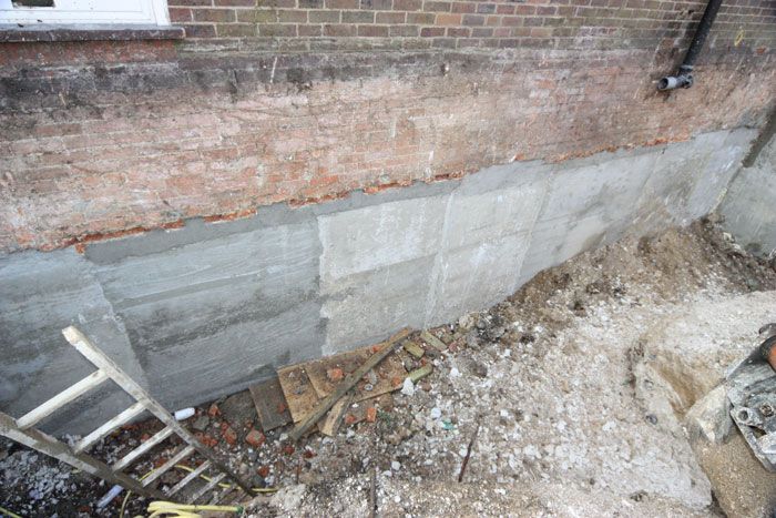 Sequential foundation rebuilt for failed foundatio