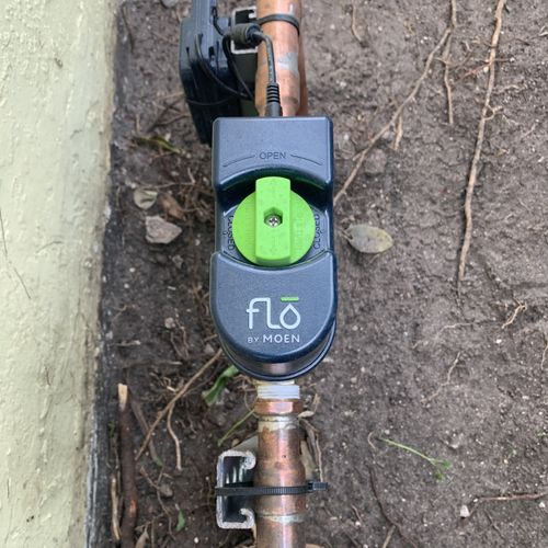 Smart Plumbing technology installed for client. Ow