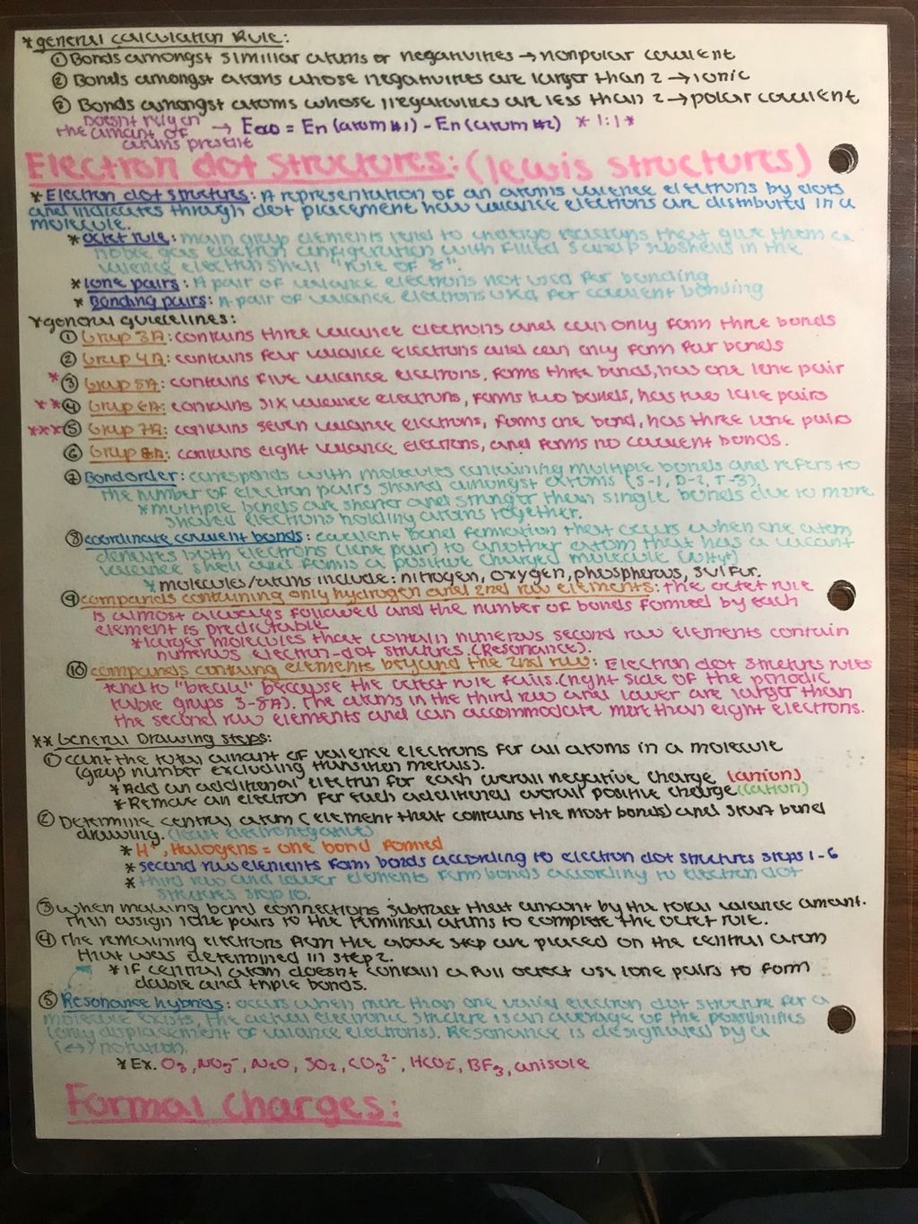 General chemistry: "Tutor notes" for student 