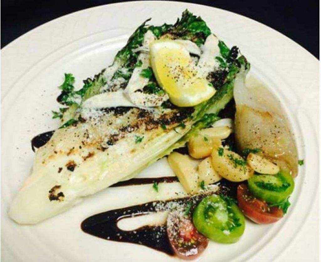 Grilled Romaine, Caesar salad. 