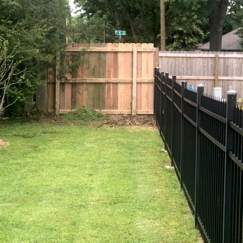 Nick did an excellent job replacing a wood fence f