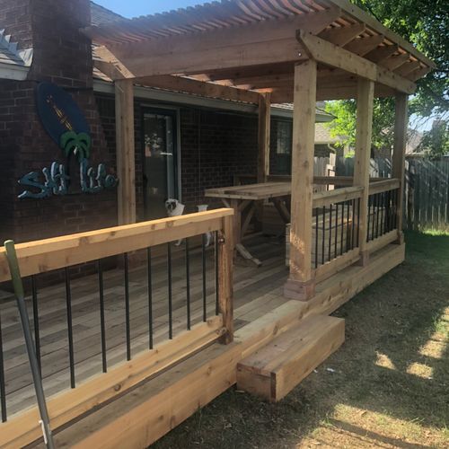 Did a great job on my deck and pergola!