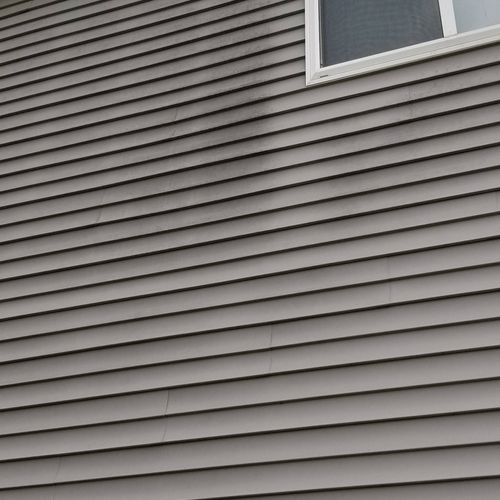 dirty gutters and siding