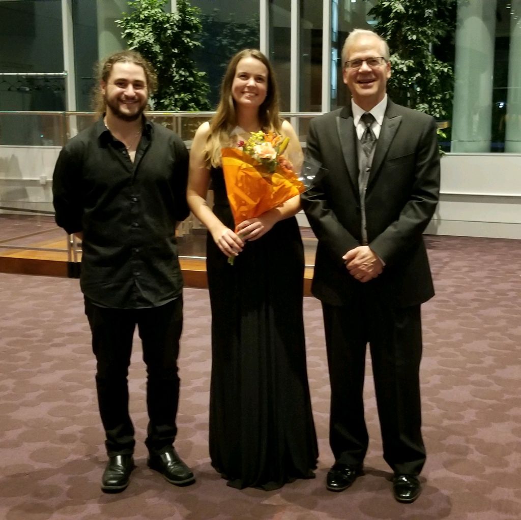 After my solo with the JMU Wind Symphony
