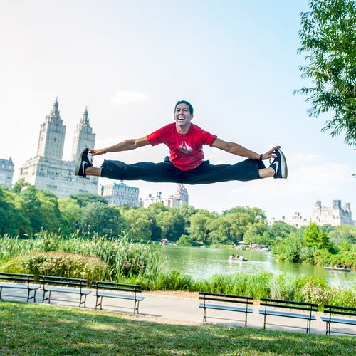 Leap of Joy in Central Park 