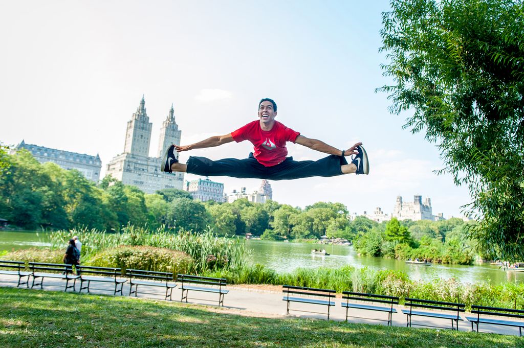 Leap of Joy in Central Park 