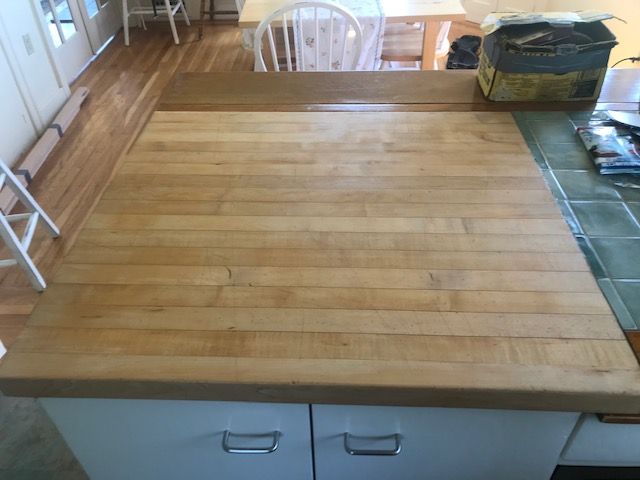 cutting board after refinishing