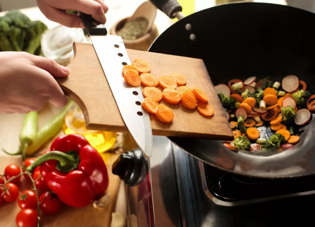 cooking vegetables