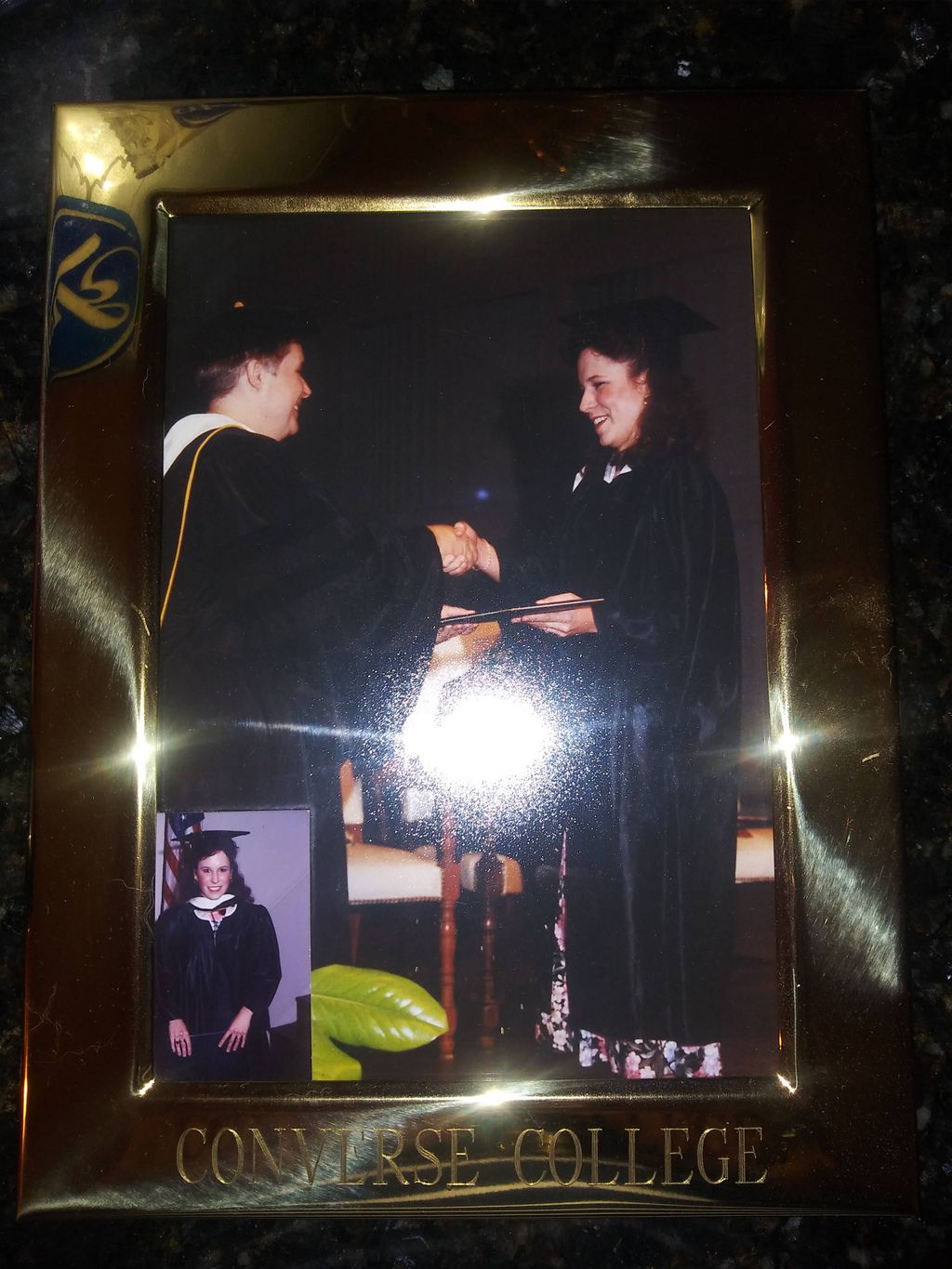 Graduating from Converse College in 1991