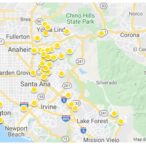 Map of Sold Listings