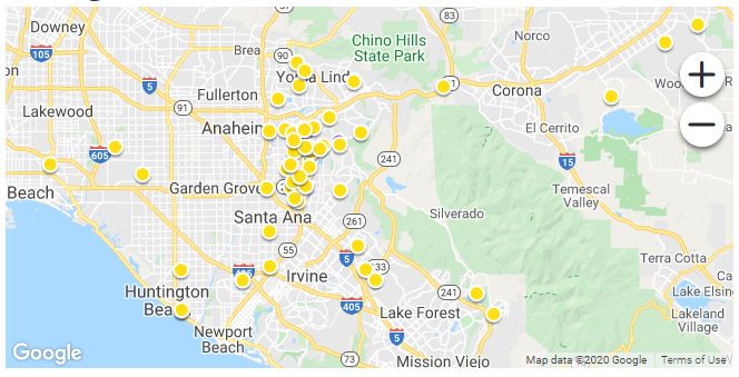 Map of Sold Listings