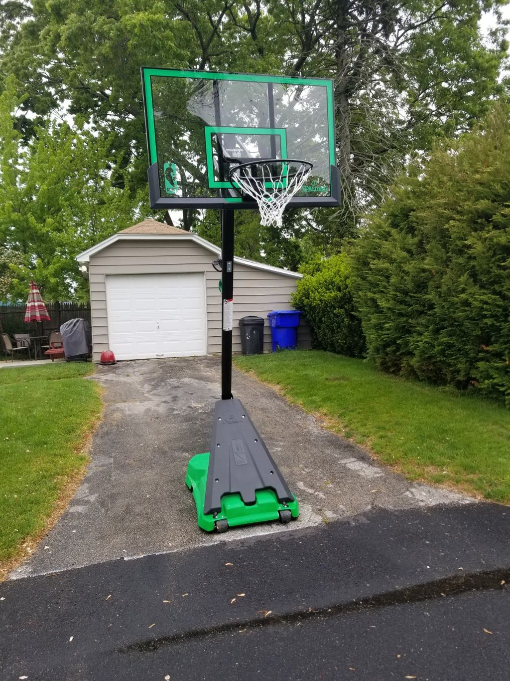 I bought a basketball hoop for my son and it was i