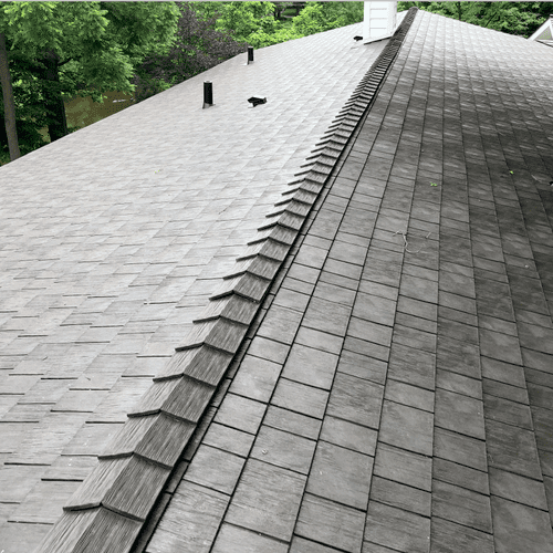 Rubber shingles made from recycled tires will last